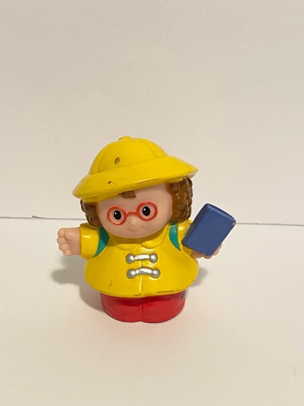 Little People Girl w Yellow Rain Jacket Vintage Fisher Price Toddler Toy 4/$20 🛑